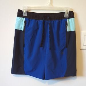 Athletic Works Kids Blue and Black Shorts